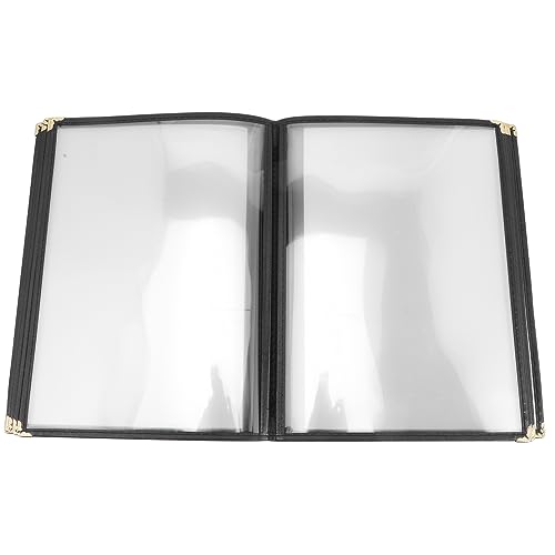 PRETYZOOM Coffee Bar Menu Cover Recipe Holder PVC Menu Book Adhesive Covers Custom Menus Covers Book Restaurant Accessories