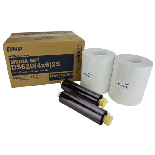 Medio de impresión perforado DNP DS620A, rollo 4x6" 2 unidades miniatura 1