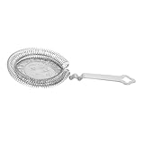 Mikikit Eisfilter Aus Edelstahl Mixologie Einfach Trichter Barzubehör Für Cocktail Barmann Stahlstange Vereist Sieb Barkeeper-filter Stangenspannwerkzeug Stabsimer Rostfreier Stahl Silver