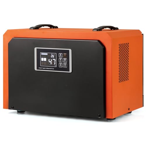 GOPLUS Deshumidificador Industrial 60L/día con Tubo de Drenaje, Pantalla Inteligente y Filtro Extraíble, Temporizador 24H, Descongelación Automática, Portátil para Fábrica, Almacén, hasta 560 ㎡