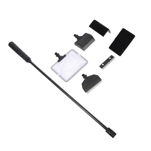 TOGEVAL 1 セット 水槽藻類スクレーパー 湿った 植物 水槽の掃除道具 ドレイン 水族館ツール 魚 保有者 フィルター ーナー 水槽ブラシ洗浄ブラシ ペン 苔 プラスチック Black