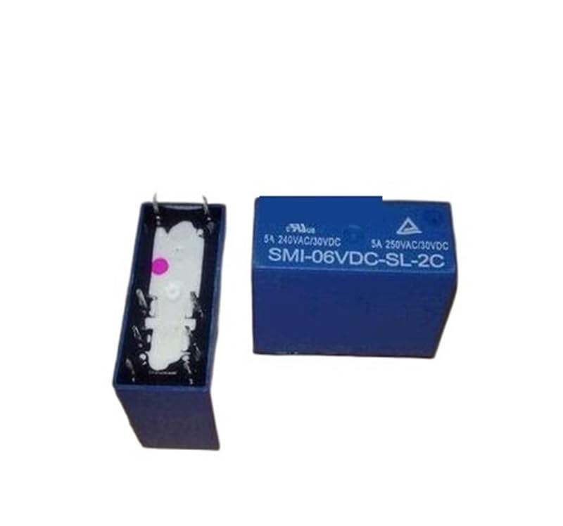 Relais SMI-06VDC-SL-2C 6V CC 5A DIP8 pour commutation de circuits électroniques