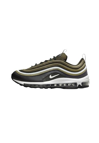 NIKE Air Max 97 921826 - Tenis deportivos para hombre (verde oliva/sequoia/negro/plateado claro 202), talla 42, Verde oliva medio Sequoia Negro Plata Claro, 42 EU