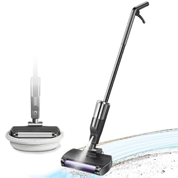 Limpadora de Piso, Mop Spray, Limpador de Piso, Mop, Mop Eletrico, Esfregão Eletrico, Autolimpante Bateria Duradoura, Aspirador
