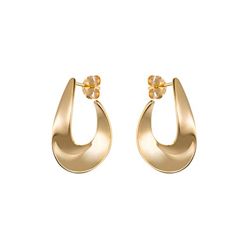 WHZHDMA Earring New Internet Celebrity High-end Pure Silver Female Temperament Exaggerated Big Unique Women Earrings (Color Grey