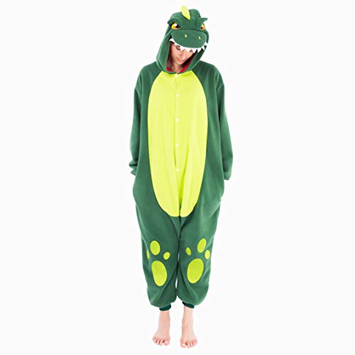 Spooktacular Creations Unisex Adult jumpsuit Plush Costume with Hat Tail for Dress Up Role Play Halloween Costum-XL Pink