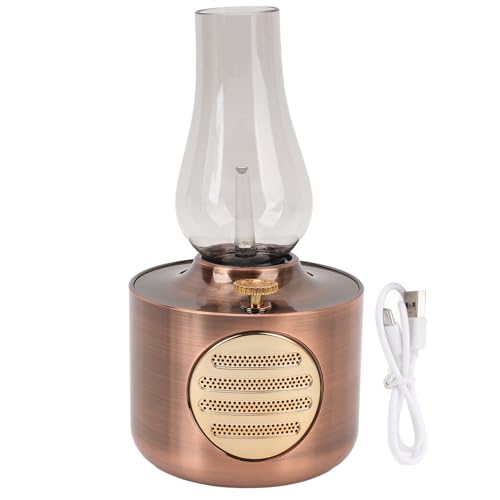 Lampe rétro kérosène Bluetooth Pilipane bronze rouge enceinte de bureau