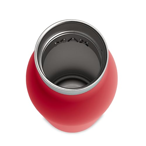 Botella de agua de acero inoxidable Emsa Bludrop reutilizable de 0,7 L color rojo 4