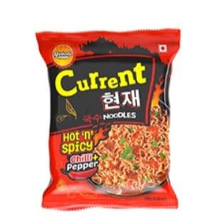 Current Hot and Spicy Noodle | Chilli and Pepper Flavor | Spicy Instant Noodles | Tasty to Eat | Pepper Chilli Noodles (Pack of 30)
