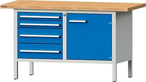Banco de trabajo de caja 1500 x 700 x 840 4SL 1T