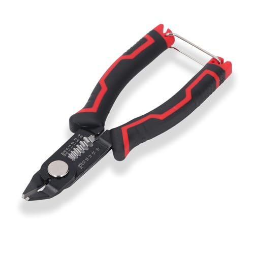 6.3 Wire Cutters, Side Cutter 3 in-1 Cable Cutters for 10-20 AWG Stranded, Hidden Spring, Non-Slip Handle, Safety Lock, for Electronics, Electrical Repair, Appliance, DIY, Circuit Boards