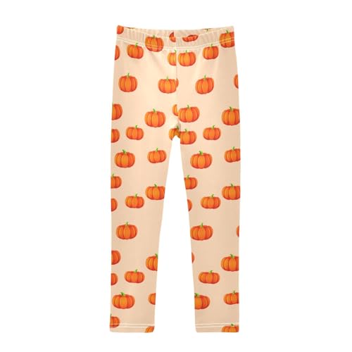 Girls Leggings Size 4T Cartoon Pumpkin Fall Stretchy Tights Girl Clothes Comfortable Pants for Dresses Dance
