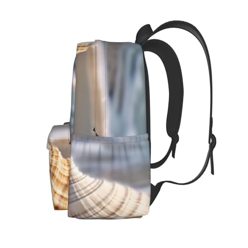 Travel Backpack for Women Men Ocean Seashell Casual Daypack Large Capacity Nurse Bag3