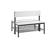 Photo Gallery c + p möbelsysteme c+p | panca per spogliatoi comfort | due lati utili | hpl | schienale | lunghezza 1000 mm | bianco | ripiano per scarpe Photo Gallery c + p möbelsysteme c+p | panca per spogliatoi comfort | due lati utili | hpl | schienale | lunghezza 1000 mm | bianco | ripiano per scarpe