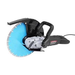 Electric Concrete Saw 5000W 3800RPM Power Cutter Circular Saw with 5.31 in Cutting Depth,14 in Wet/Dry Corded Cutter Circular Saw With 14″ Diamond Blade for Granite, Brick, Porcelain