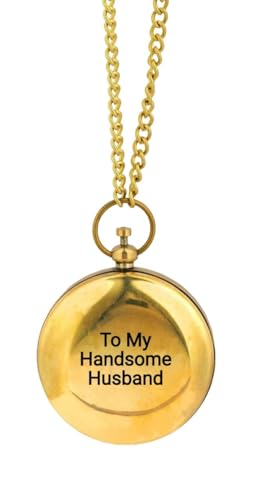 Brújula de Bolsillo de Latón Personalizada con Cadena miniatura 5