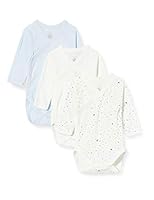 Petit Bateau Unisex Baby 5649700 Kleinkind-Unterwäscheset, Blau Weiß/Blau Weiß, 1 Monat