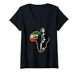 Photo Gallery donna african hero haile selassie i maglietta con collo a v Photo Gallery donna african hero haile selassie i maglietta con collo a v