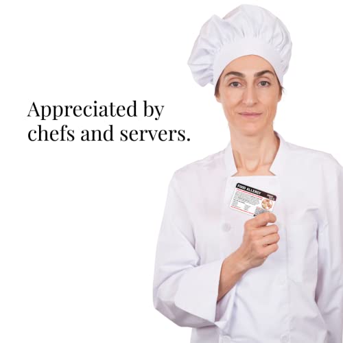 Peanut and Tree Nut Allergy Translation Card Plastic Restaurant Travel Card Equal Eats