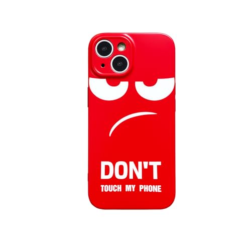Imcooerkez Case for iPhone 15 for Kids Teen Boys Girls Slim Fit Matte Design Pattern Cool Fun iPhone 15 Soft Phone Cover (DontRed-6 iPhone 15)