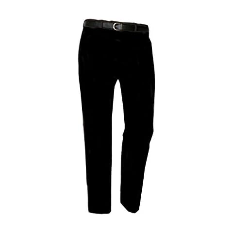 MB CLOTHING Mens Quality Formal Smart Casual Work Trousers Home Office Waist 30"- 50", L 27" 29" 31" (44 27, Black) Cover