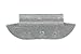 Genuine Wegmann Automotive USA .75 Oz. Wheel Weight - P075Z