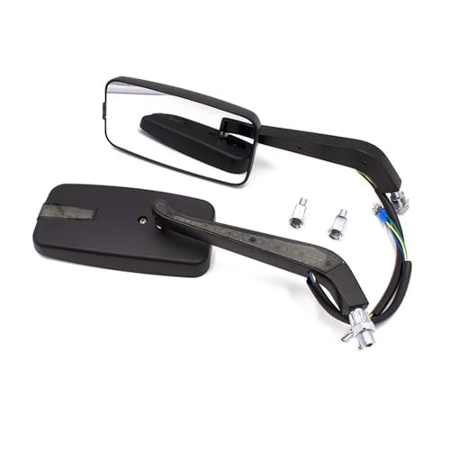 Rétroviseurs de moto avec clignotant intégré 8mm 10mm en pack de 2 pièces - 5