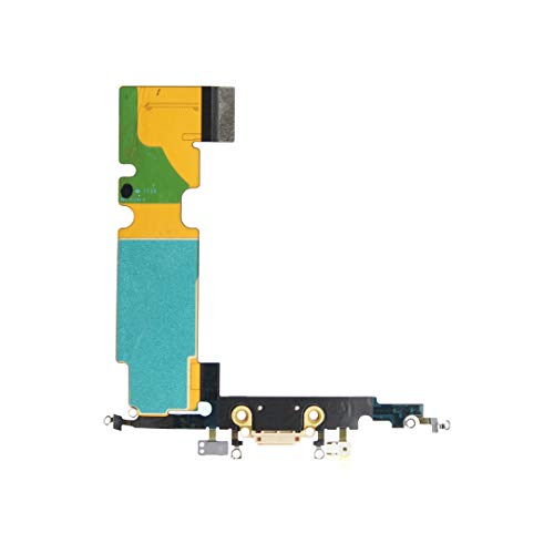 OnlyTech, Charging Connector flex cable compatible with iPhone 8 Plus Gold, Charging Port with Gold USB Dock - Image 2
