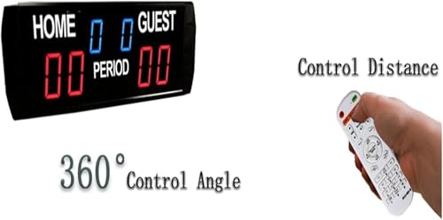 Marcador electrónico portátil para baloncesto y fútbol miniatura 4