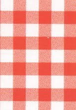 PVC Tablecloth 20 Metre Roll Design 1191 Red Gingham Check 107/1 140cm Wide