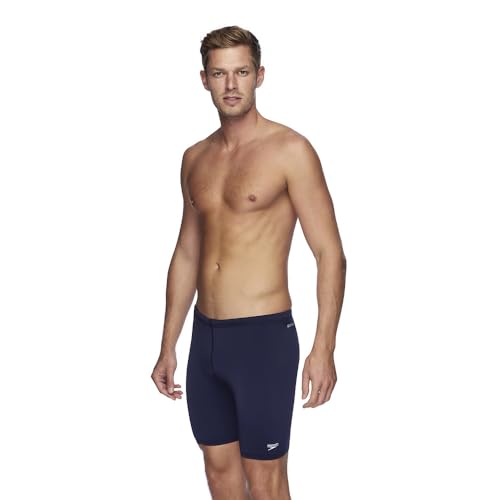 Speedo Men's Endurance V-Cut Jammer, Navy, 18