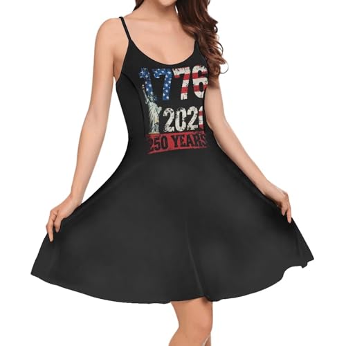 Image of Cozeyat Women Girls Summer Sleeveless Dress Casual Swing Beach Cover Up Knee Length Dresses,Large Size XS-4XL