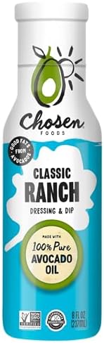 Chosen Foods Classic Ranch Dressing and Dip 8 oz with Recipe e-Book bundle