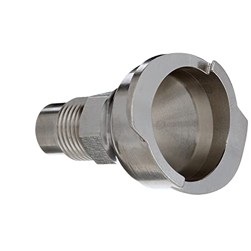 Image of 3M PPS 2.0 Adapter, 26016, Type S9, 16 mm Male, 1.5 mm Thread | 1 Pack; Connects Numerous Paint Gun Brands to PPS 2.0 Paint Spray System; Silver