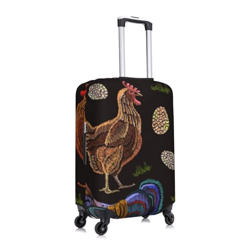 Chicken Print Print Luggage Suitcase Covers Elastic Washable Luggage Protector Luggage Covers For Suitcase3