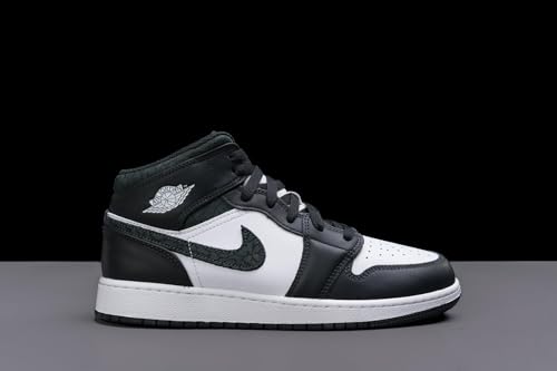 Big Kid's Jordan 1 Mid SE Panda Elephant Off Noir/Blk-Wht-Blk (FB9909 001) - 7
