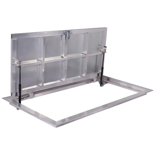 Trampilla de suelo Aluminio 600 mm x 1200 mm(P) Tapa de Registro Tapa de Pozo Puerta de Inspección Tapa de Escotilla