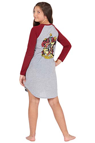 Harry Potter Nightgown For Girls Hogwarts House Raglan Long Sleeve Pajama4