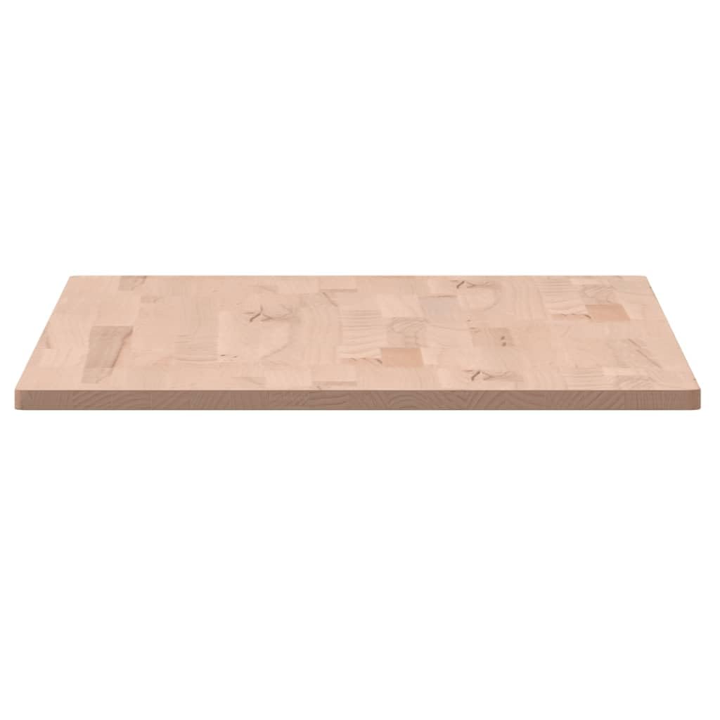 vidaXL Tablero Rectangular, Superficie de Mesa Auxiliar, Tablero de Repuesto, Tablero de Mesa de Bar, Madera Maciza de Haya 80X40X1,5 cm