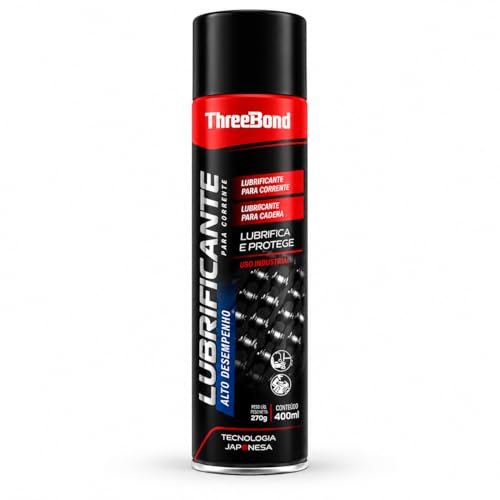 Lubrificante Spray para Corrente ThreeBond 400ml | Antiferrugem, Alta Aderência, Uso em Moto e Bike