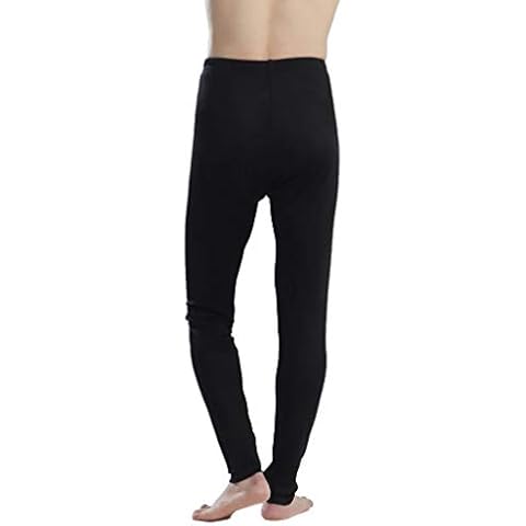 Pure Silk Jersey Knit Men Crew Neck Long Johns Bottom Only US S M L Cover