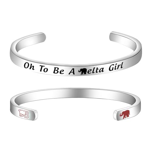 AKTAP D Sorority Gift D Inspired Elephant Bracelet Oh To Be A D-ta G Sorority Gift
