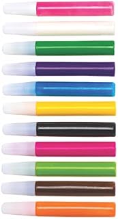 Baker Ross Creativity Pack of Suncatcher paint pens, Fun Plastic Designs for Children to Colour In and Decorate (12 Pack), AT943