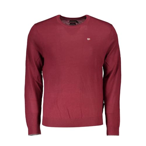 Pull rose Napapijri Elegant Crew Neck contre le froid pull homme chic
