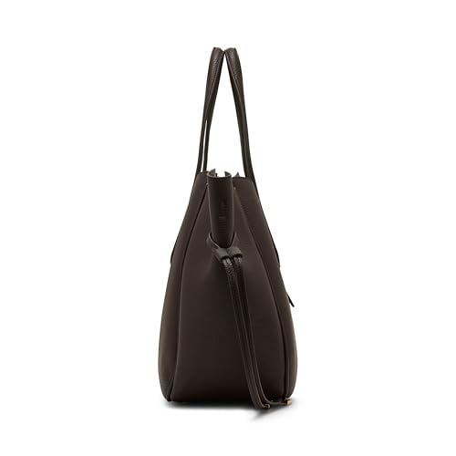 Anne Klein Womens Large Tote with Convertible Strap, Espresso