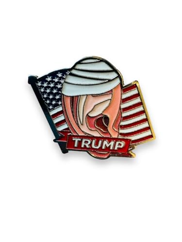 Image of Donald T Pin Badge - Famous Ear In Bandage