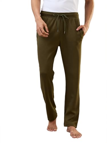 Image of Raymond SleepZ Men Regular Fit Solid Pattern Cotton Polyester Blend Trackpant
