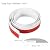 uxcell Floor Transition Strip 3.3ft Self Adhesive Carpet Transition Edging Trim Strip 1 Meter PVC Floor Strip for Height Less Than 3mm, White