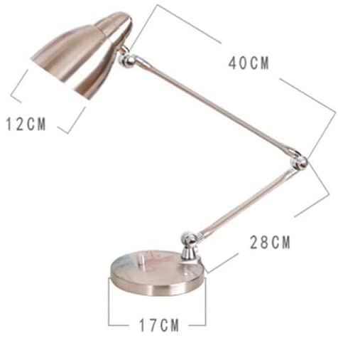 Amazon.co.jp: LED デスクランプ E27 メタル シルバー テーブルランプ