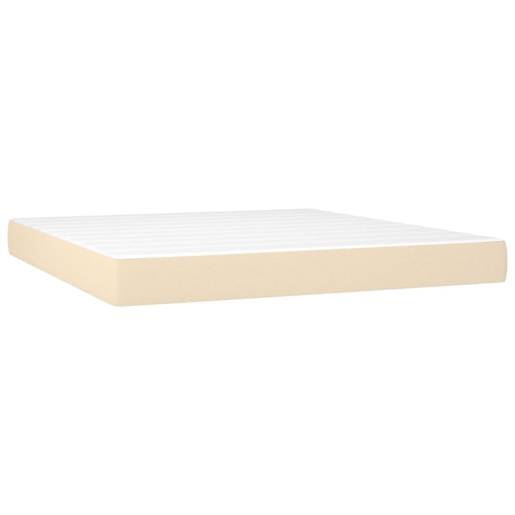 Cama con somier con colchón de 180 x 200 cm y colchón de muelles ensacados en acabado de dureza media para un sueño reparador